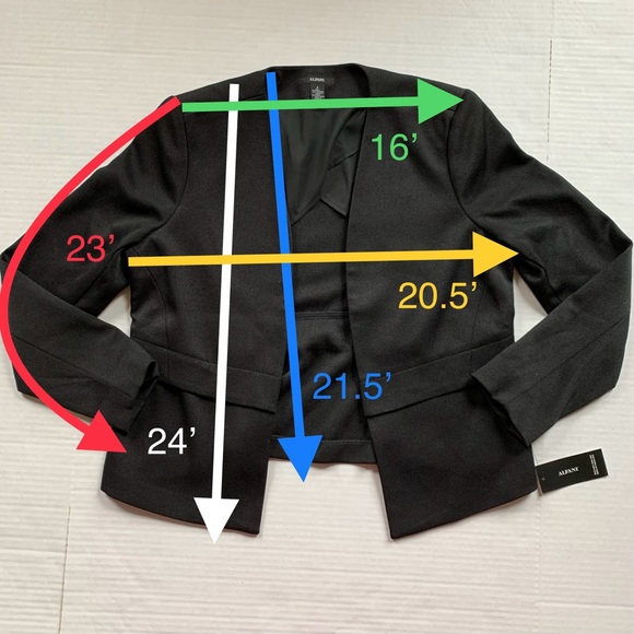ALFANI Black Blazer - Picture 2 of 3